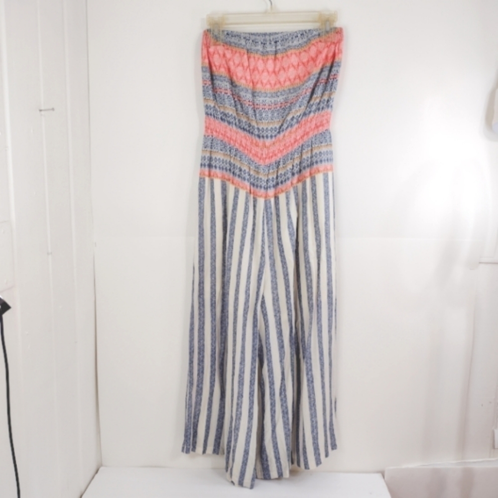 Hem & thread cropped jumpsuit size (M)